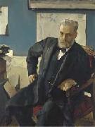 Valentin Serov Portrait of Emanuel Nobel, USA oil painting artist